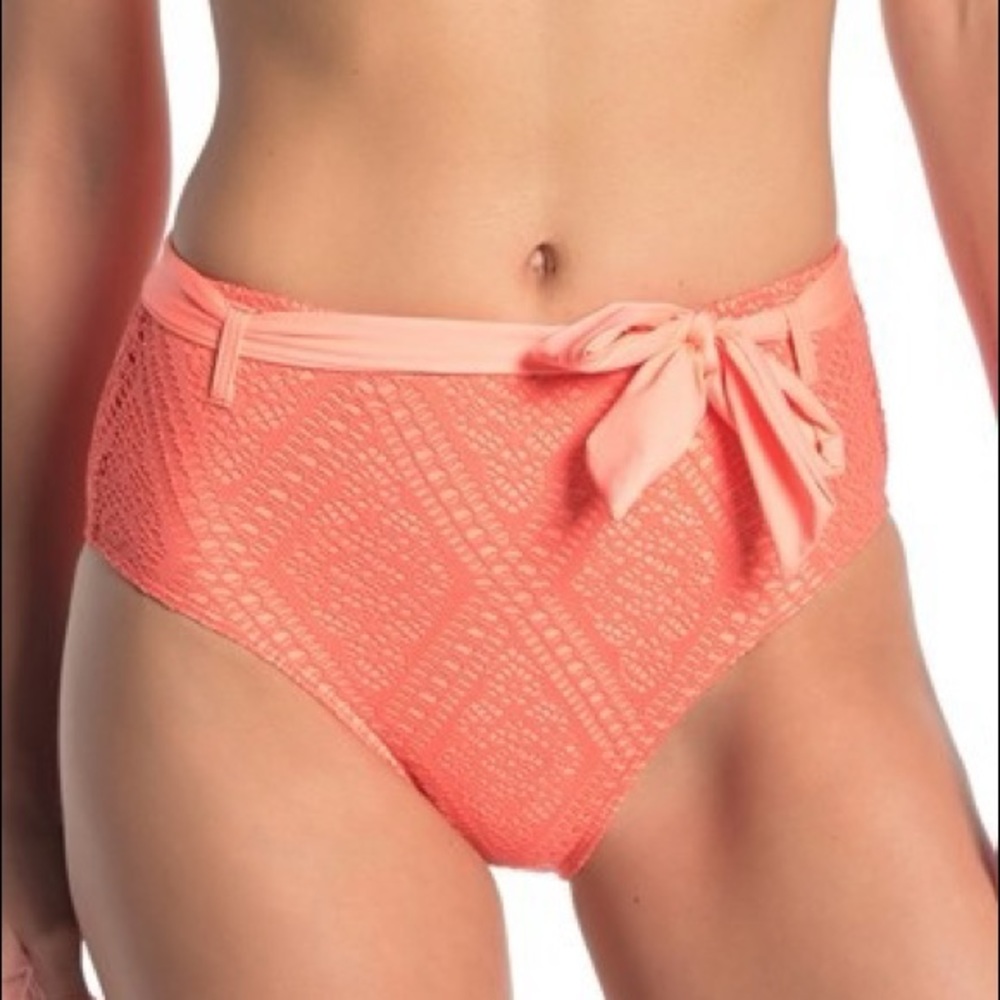 Ella Moss Waist Tie Crochet Bikini Bottoms Size M
